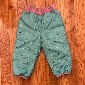 Like New Baby Patagonia Sherpa Lined Patterned Pants-6/12M